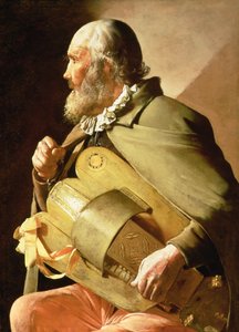 The Blind Hurdy Gurdy Player by Georges de La Tour