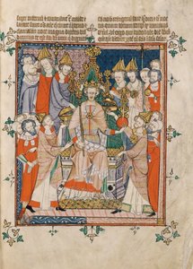 Coronation of Edward II from Apocalypse, Visio Sancti Pauli