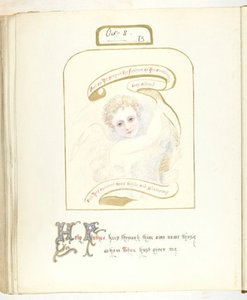 Untitled [cherub and religious text] by Georgina Cowper