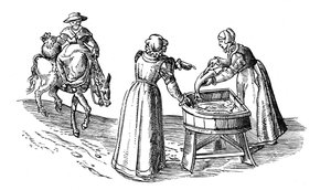 Fish stall in a market by Georgius Braun