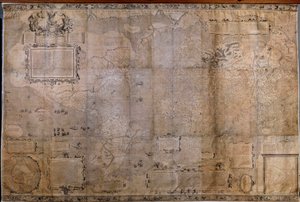Geographic Map of the World by Gerard (after) Mercator