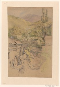 Mountain Landscape with Watermill by Gerard Bilders