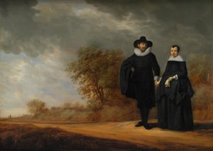 Burgomaster Cornelis Damasz. van der Gracht and his Wife, Jopken Jacobs, in a Landscape by Gerard Donck