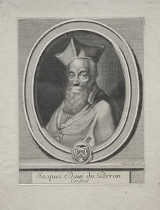 Cardinal Jaques Davey Duperron by Gérard Edelinck