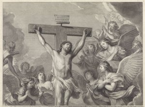Christ on the Cross by Gérard Edelinck
