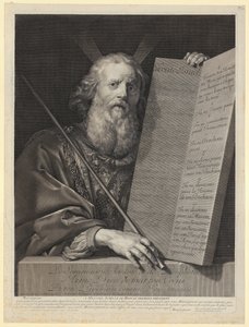 Moses with the Tablets of the Law by Gérard Edelinck