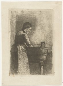 Woman by a Wash Tub