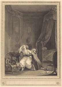 The Late Repentance by Gerard Rene Le Vilain after Nicolas Lavreince