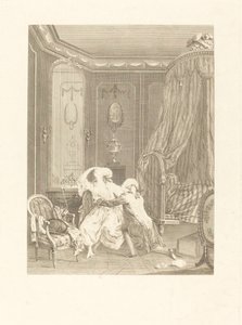 The Late Repentance by Gerard Rene Le Vilain after Nicolas Lavreince