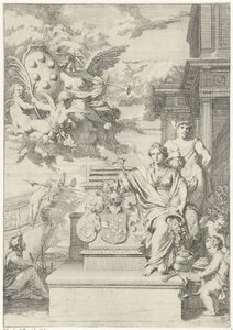 Allegory of Trade and the Coat of Arms of the Medici by Gerard de Lairesse
