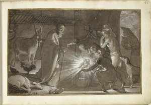 Adoration by the Shepherds by Gerard ter Borch
