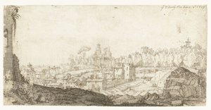 View of the Pincio from the Southeast, Rome by Gerard ter Borch