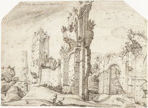 Ruins of the Baths of Caracalla by Gerard ter Borch