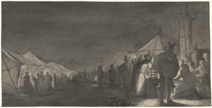 The Milk Market in Zwolle, at Evening