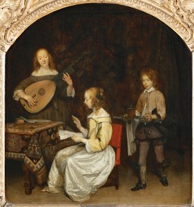 The concert: singer and theorbo lute player