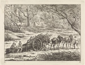 Landscape with a Cart Pulled by Two Horses