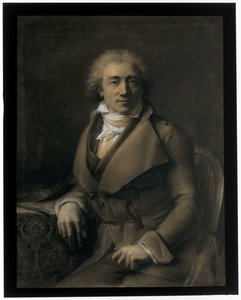 Self Portrait Seated at a Table, Turned to the Right
