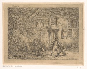 Children Playing Marbles