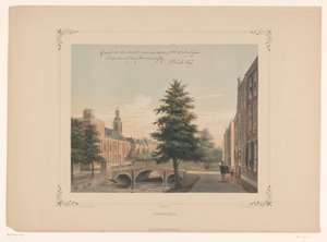 View of the Rapenburg in Leiden