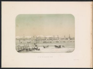 Ice Fun on the Maas in Rotterdam, Seen from Katendrecht, 1855 by Gerardus Johannes Bos