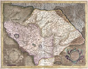 Ancona and Spoleto, Italy (engraving)