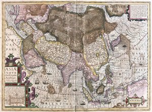 Asia (engraving) by Gerardus Mercator