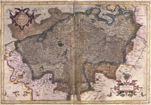 Belgium (engraving) by Gerardus Mercator