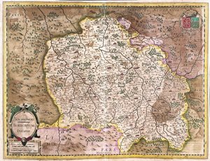 Bourbonnais, France by Gerardus Mercator