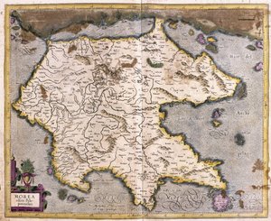 Greece and Peloponnese (engraving)