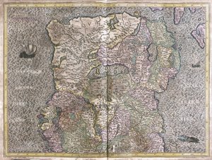 Ireland by Gerardus Mercator