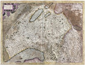 Northeast of Geneva, Switzerland by Gerardus Mercator