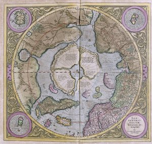 The North Polar Regions by Gerardus Mercator