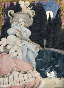 Elegant and Pierrot by Gerda Marie Frederike Wegener