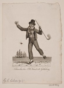 Dancing Sailor with Pipe by Gerhard Ludvig Lahde