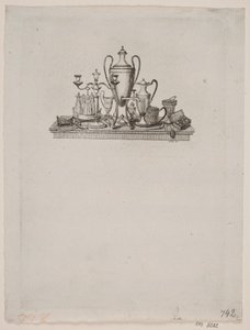 Arrangement of Silver Objects by Gerhard Ludvig Lahde