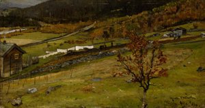 Autumn Landscape, Øylo by Gerhard Munthe
