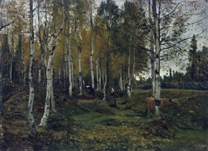 Birch Forest in the Autumn by Gerhard Peter Frantz Vilhelm Munthe