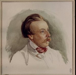 Portrait of the Painter Alexander von Kotzebue by Gerhard Wilhelm von Reutern
