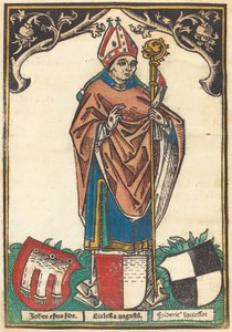 Bishop of Augsburg with Three Coats of Arms