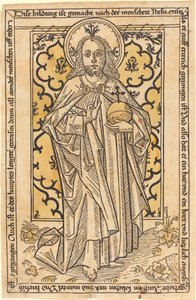 Christ as Salvator Mundi by German 15th Century