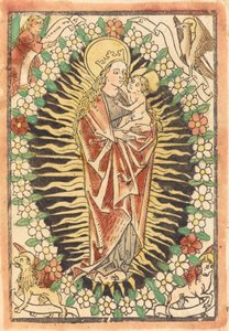 Madonna and Child in a Rosary