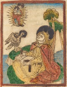 Saint John on the Island of Patmos by German 15th Century