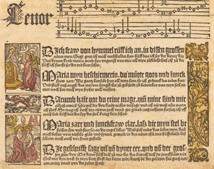 Song to the Virgin by German 15th Century