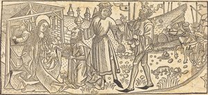The Adoration of the Magi by German 15th Century