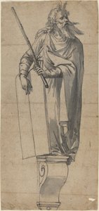 A Sculpture of Moses by German 16th Century