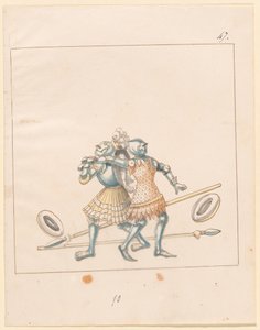 Freydal, The Book of Jousts and Tournament of Emperor Maximilian I: Combats on Foot (Jousts)(Volume III): Plate 152 by German 16th Century