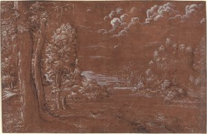 River Landscape by German 16th Century