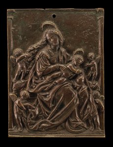 The Virgin & Child with Four Angels by German 16th Century