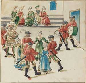Three Couples in a Circle Dance