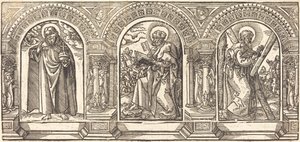 Christ and His Disciples II by German 16th Century after Martin Schongauer